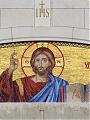 Mozaika Chrystusa Pantokratora w papieskim centrum na Białych Morzach
